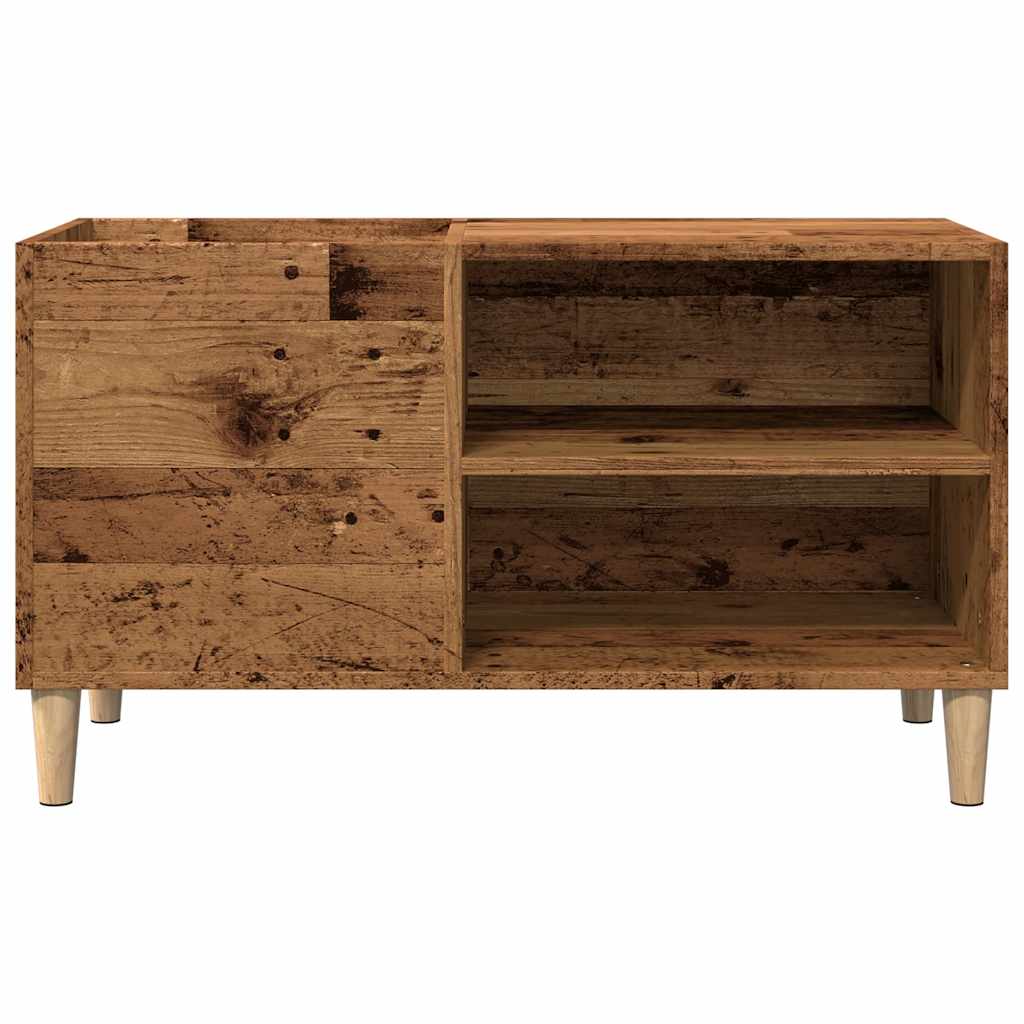 vidaXL Dulap discuri stejar artizanal, 84,5x38x48 cm, lemn prelucrat vidaXL Dulap discuri stejar artizanal, 84,5x38x48 cm, lemn prelucrat