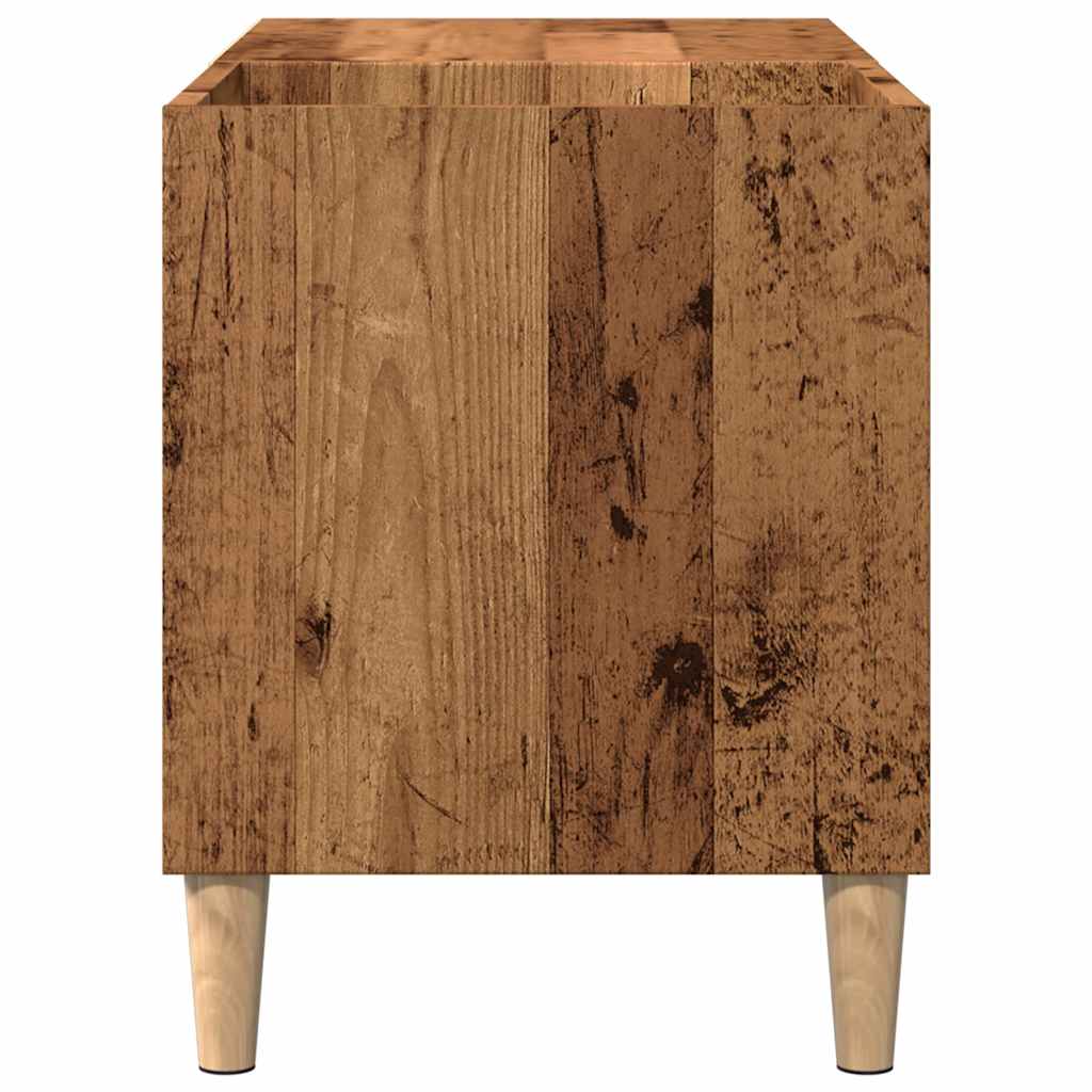vidaXL Dulap discuri stejar artizanal, 84,5x38x48 cm, lemn prelucrat vidaXL Dulap discuri stejar artizanal, 84,5x38x48 cm, lemn prelucrat