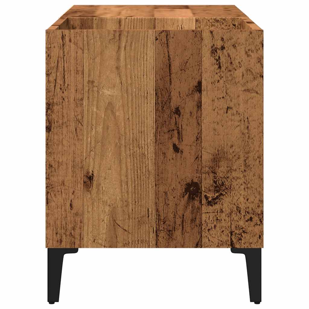 vidaXL Dulap pentru discuri, lemn vechi, 84,5x38x48 cm, lemn prelucrat vidaXL Dulap pentru discuri, lemn vechi, 84,5x38x48 cm, lemn prelucrat