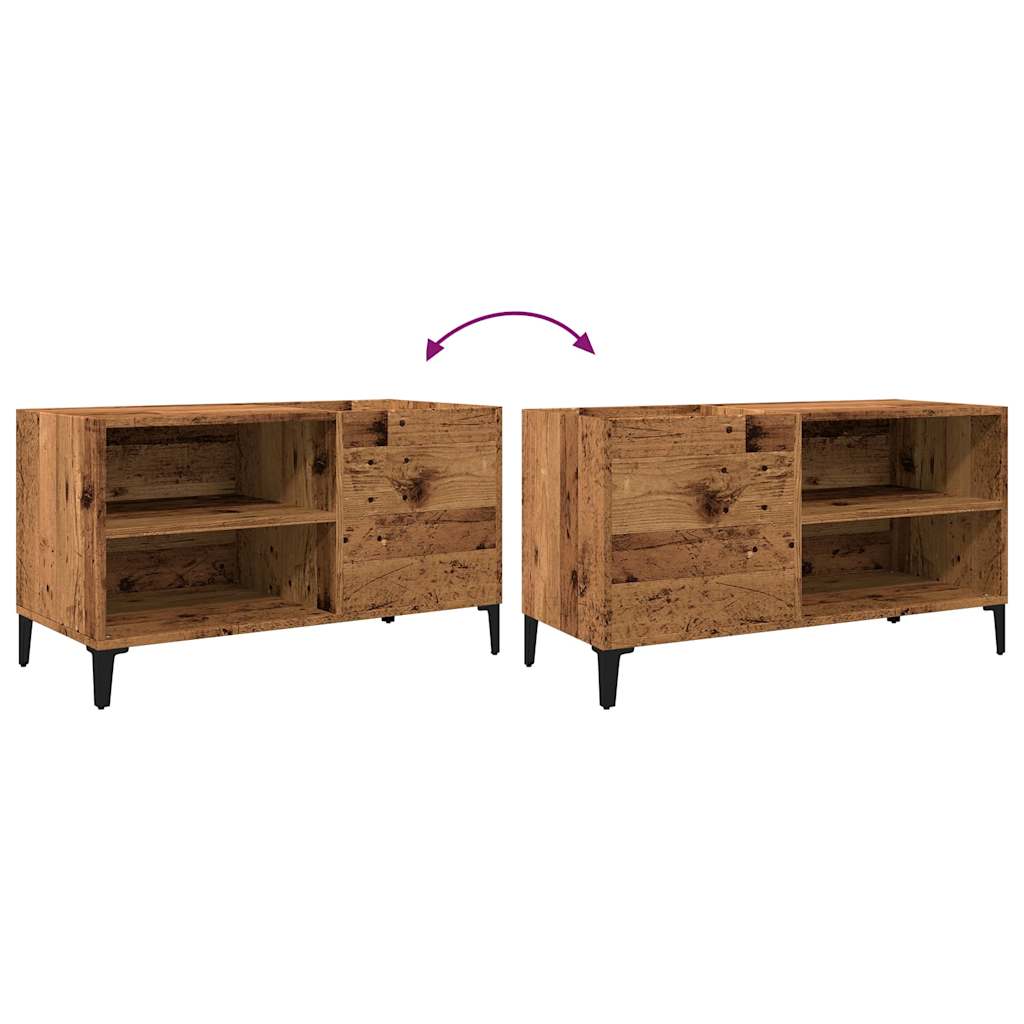 vidaXL Dulap pentru discuri, lemn vechi, 84,5x38x48 cm, lemn prelucrat vidaXL Dulap pentru discuri, lemn vechi, 84,5x38x48 cm, lemn prelucrat