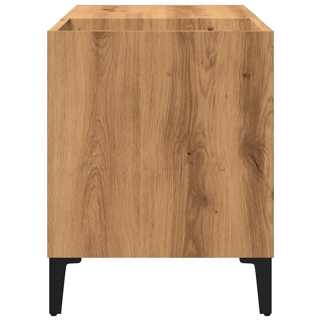 vidaXL Dulap discuri stejar artizanal, 84,5x38x48 cm, lemn prelucrat vidaXL Dulap discuri stejar artizanal, 84,5x38x48 cm, lemn prelucrat