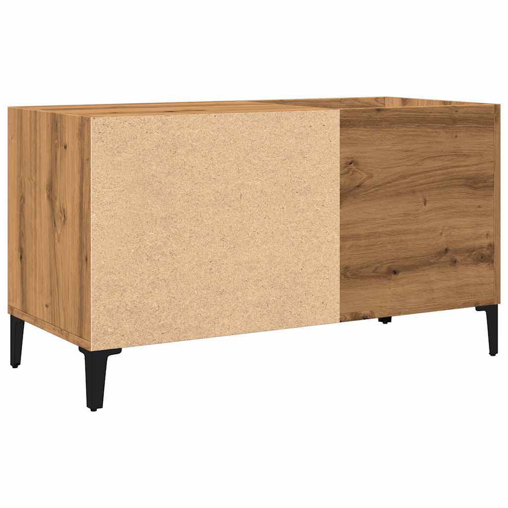 vidaXL Dulap discuri stejar artizanal, 84,5x38x48 cm, lemn prelucrat vidaXL Dulap discuri stejar artizanal, 84,5x38x48 cm, lemn prelucrat