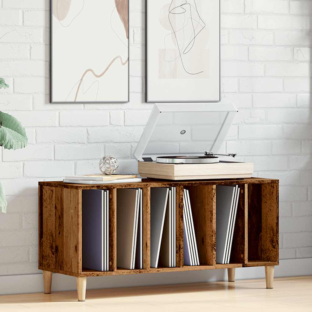 vidaXL Dulap discuri, lemn vechi, 100x38x48 cm, lemn prelucrat vidaXL Dulap discuri, lemn vechi, 100x38x48 cm, lemn prelucrat
