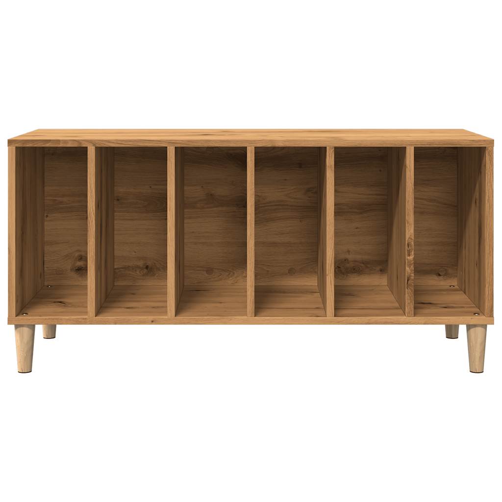 vidaXL Dulap de discuri stejar artizanal, 100x38x48 cm, lemn prelucrat vidaXL Dulap de discuri stejar artizanal, 100x38x48 cm, lemn prelucrat