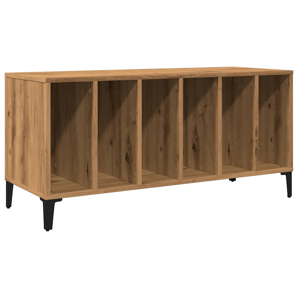 vidaXL Dulap de discuri stejar artizanal, 100x38x48 cm, lemn prelucrat