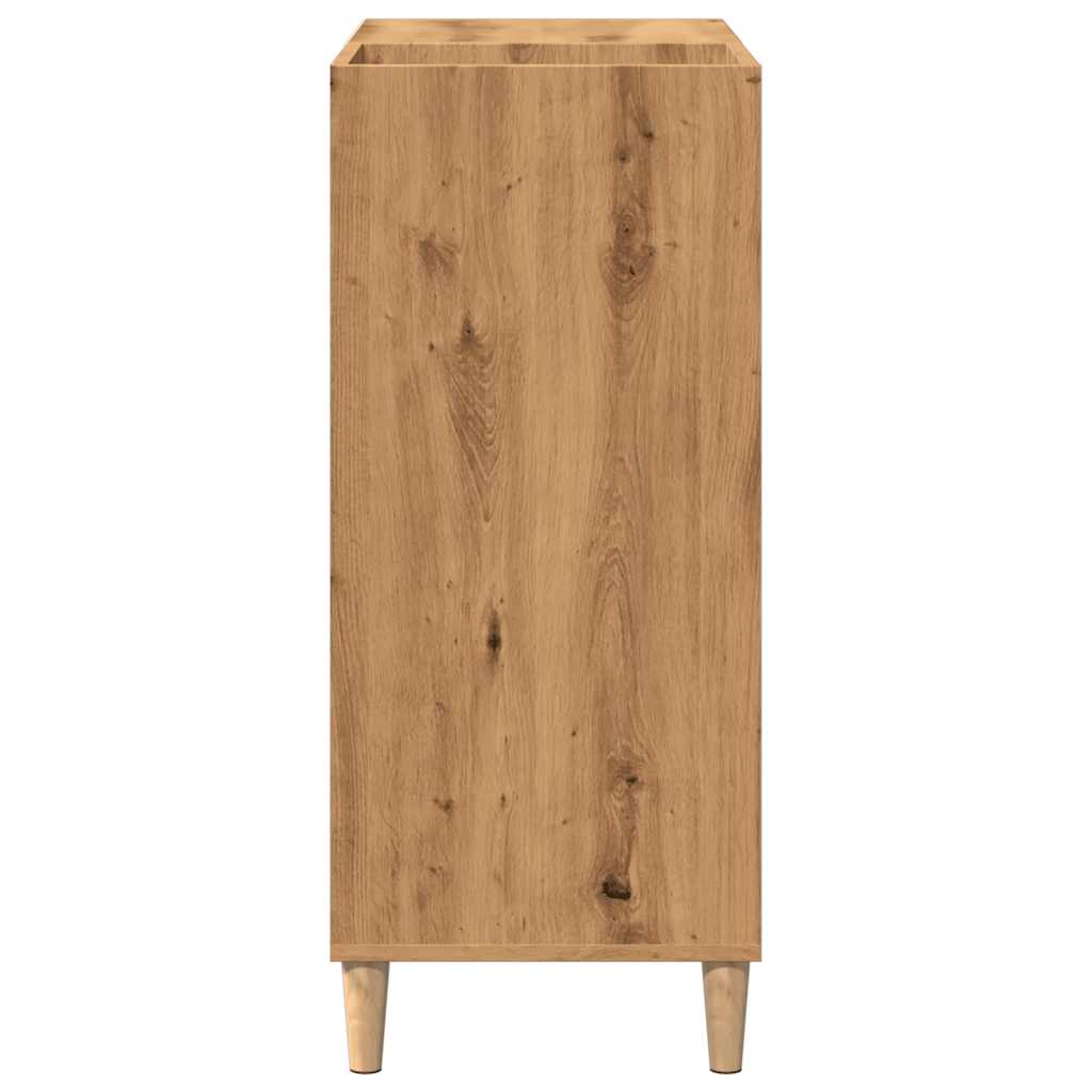 vidaXL Dulap discuri stejar artizanal 84,5x38x89 cm lemn prelucrat vidaXL Dulap discuri stejar artizanal 84,5x38x89 cm lemn prelucrat