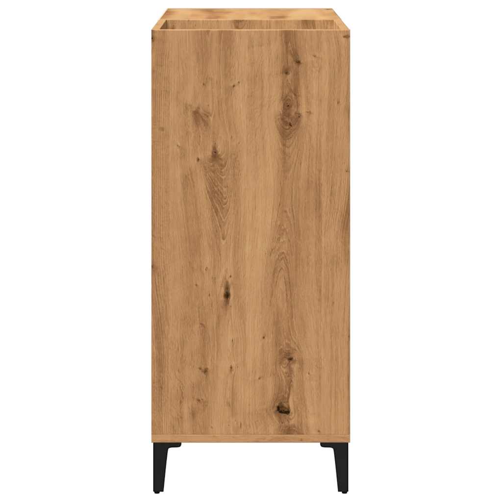 vidaXL Dulap discuri stejar artizanal 84,5x38x89 cm lemn prelucrat