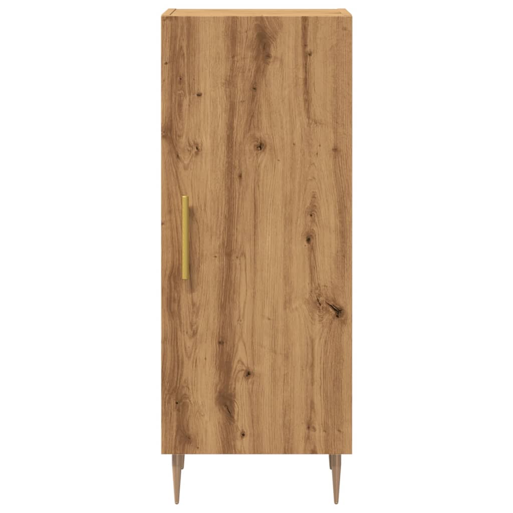 vidaXL Servantă, stejar artizanal, 34,5x34x90 cm, lemn compozit