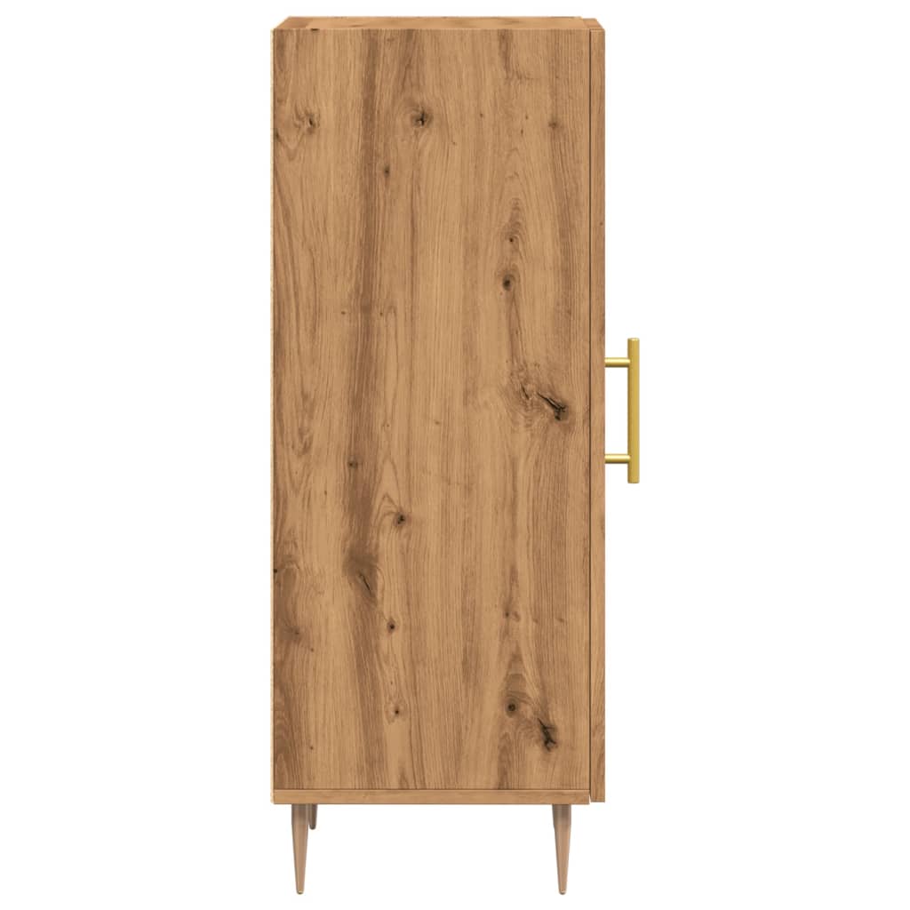 vidaXL Servantă, stejar artizanal, 34,5x34x90 cm, lemn compozit