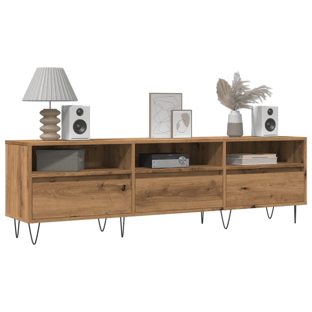 vidaXL Comodă TV, stejar artizanal, 150x30x44,5 cm, lemn prelucrat vidaXL Comodă TV, stejar artizanal, 150x30x44,5 cm, lemn prelucrat