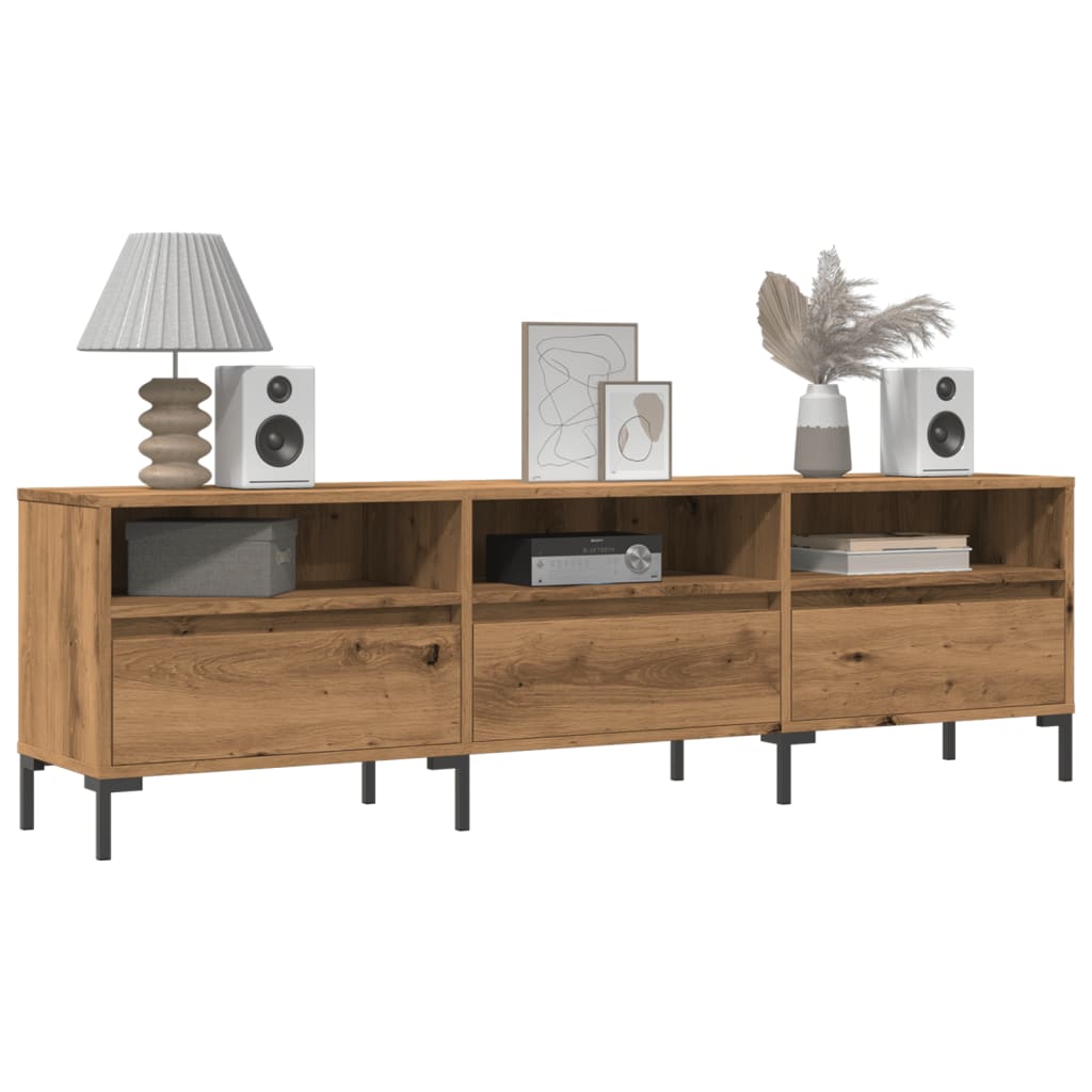 vidaXL Comodă TV, stejar artizanal, 150x30x44,5 cm, lemn prelucrat vidaXL Comodă TV, stejar artizanal, 150x30x44,5 cm, lemn prelucrat