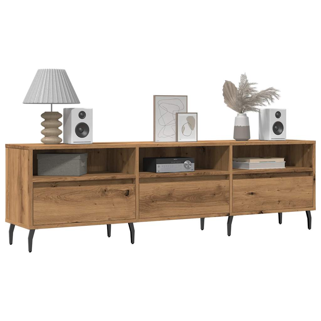 vidaXL Comodă TV, stejar artizanal, 150x30x44,5 cm, lemn prelucrat vidaXL Comodă TV, stejar artizanal, 150x30x44,5 cm, lemn prelucrat