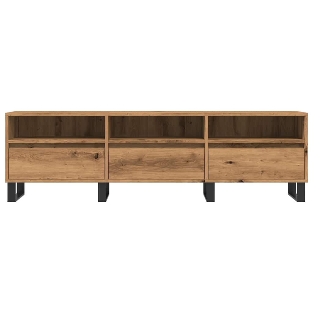 vidaXL Comodă TV, stejar artizanal, 150x30x44,5 cm, lemn prelucrat vidaXL Comodă TV, stejar artizanal, 150x30x44,5 cm, lemn prelucrat