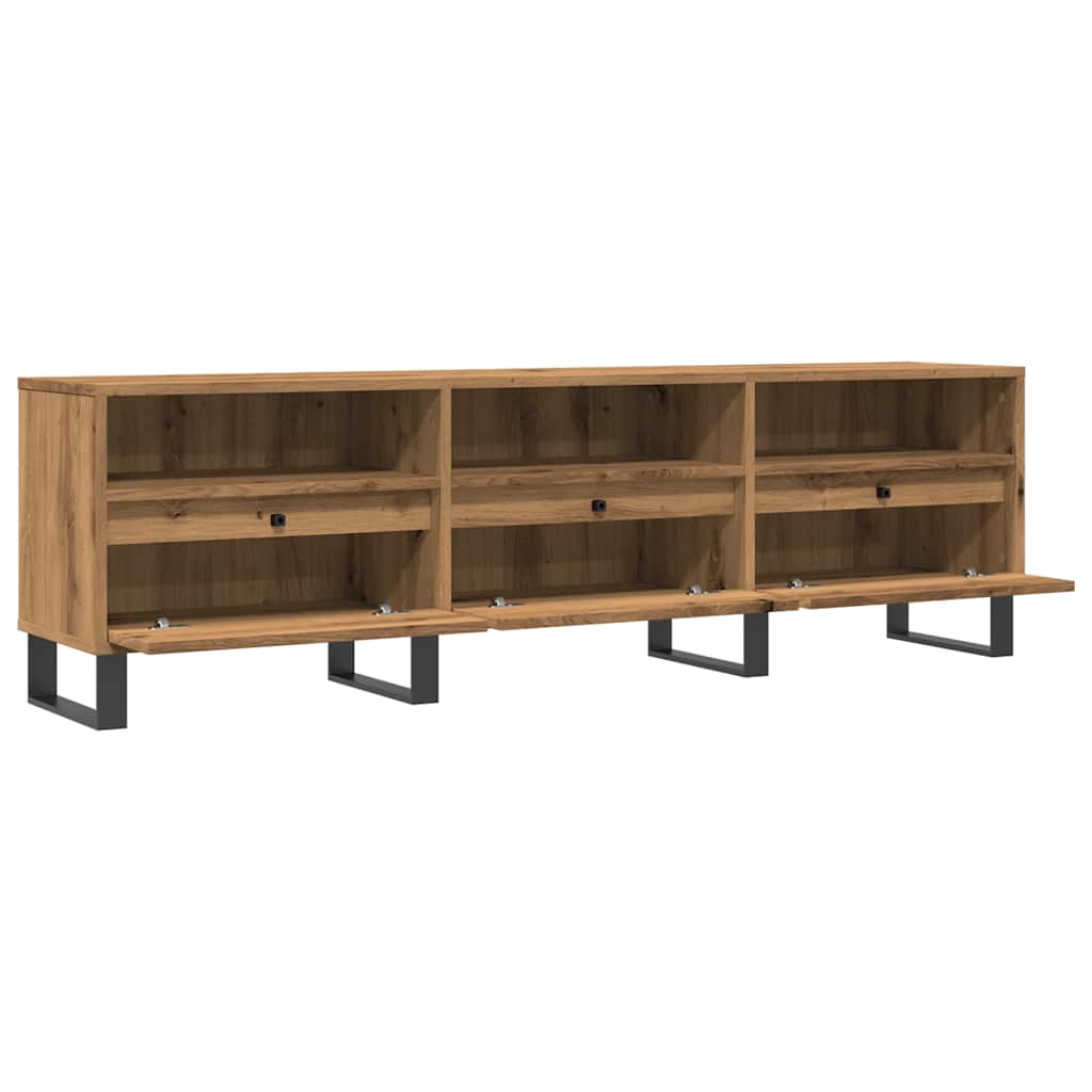 vidaXL Comodă TV, stejar artizanal, 150x30x44,5 cm, lemn prelucrat vidaXL Comodă TV, stejar artizanal, 150x30x44,5 cm, lemn prelucrat