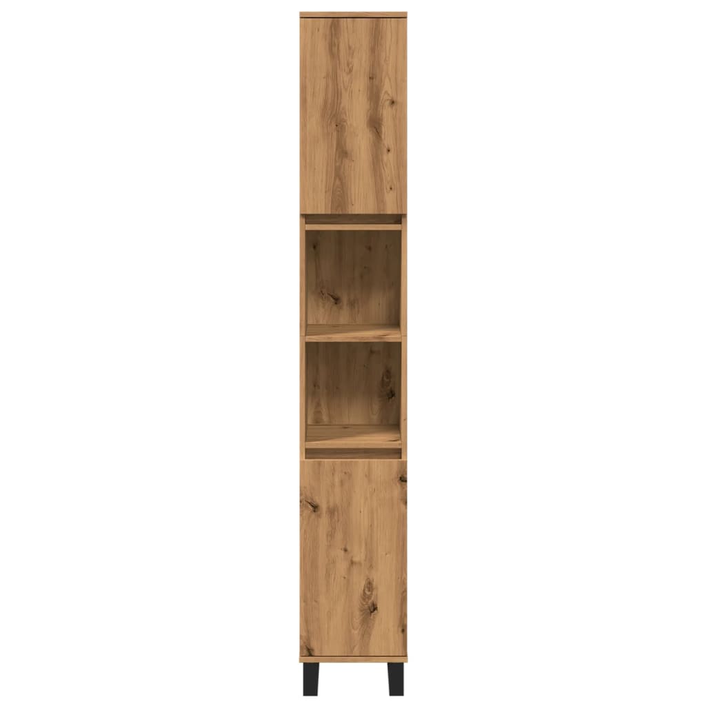 vidaXL Dulap de baie, stejar artizanal, 30x30x190 cm, lemn prelucrat vidaXL Dulap de baie, stejar artizanal, 30x30x190 cm, lemn prelucrat