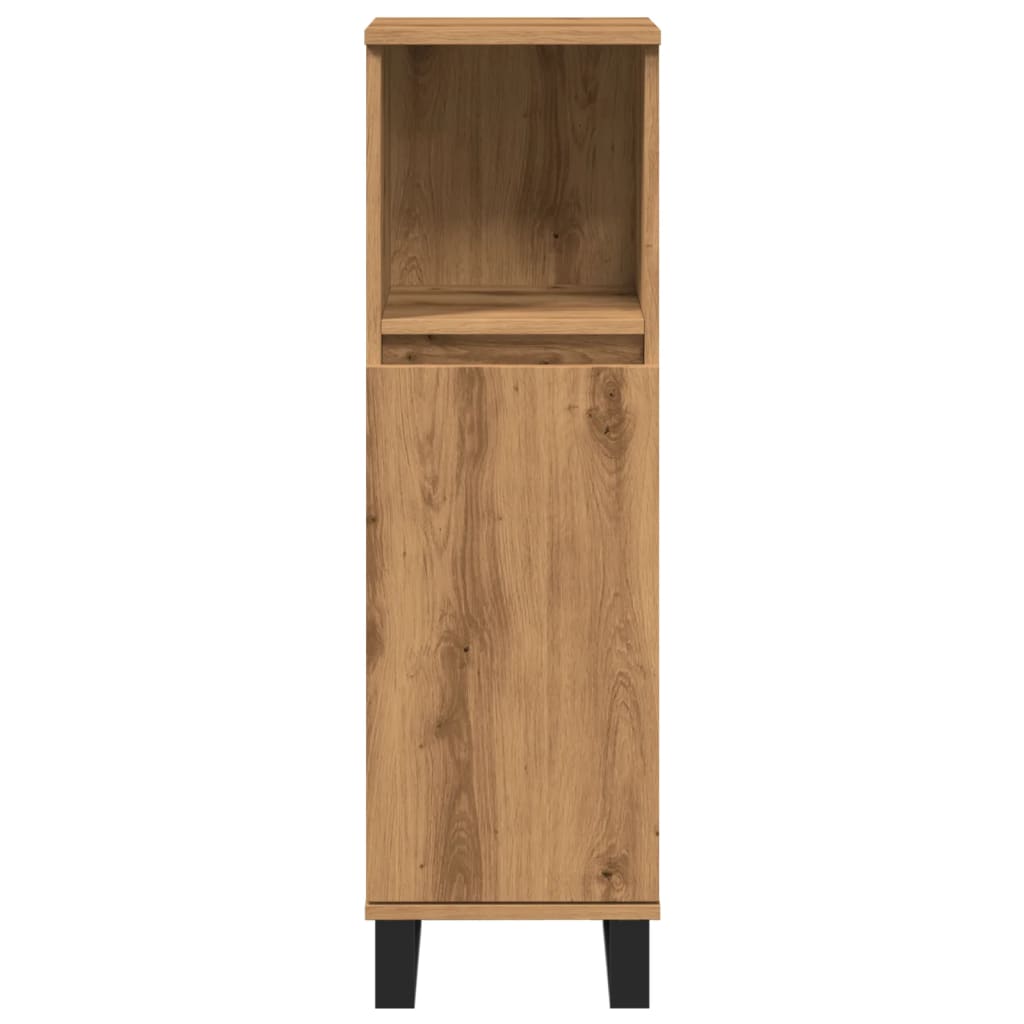 vidaXL Dulap de baie, stejar artizanal, 30x30x100 cm, lemn prelucrat vidaXL Dulap de baie, stejar artizanal, 30x30x100 cm, lemn prelucrat