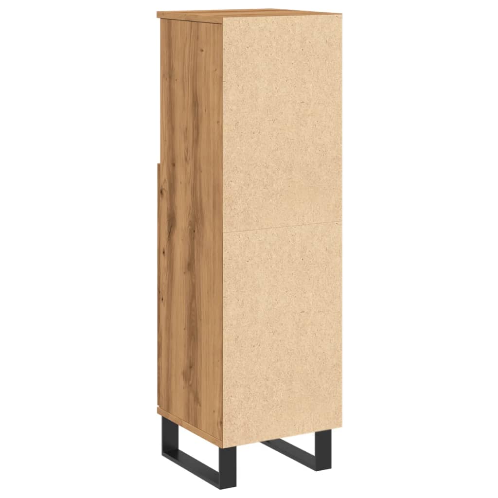 vidaXL Dulap de baie, stejar artizanal, 30x30x100 cm, lemn prelucrat vidaXL Dulap de baie, stejar artizanal, 30x30x100 cm, lemn prelucrat