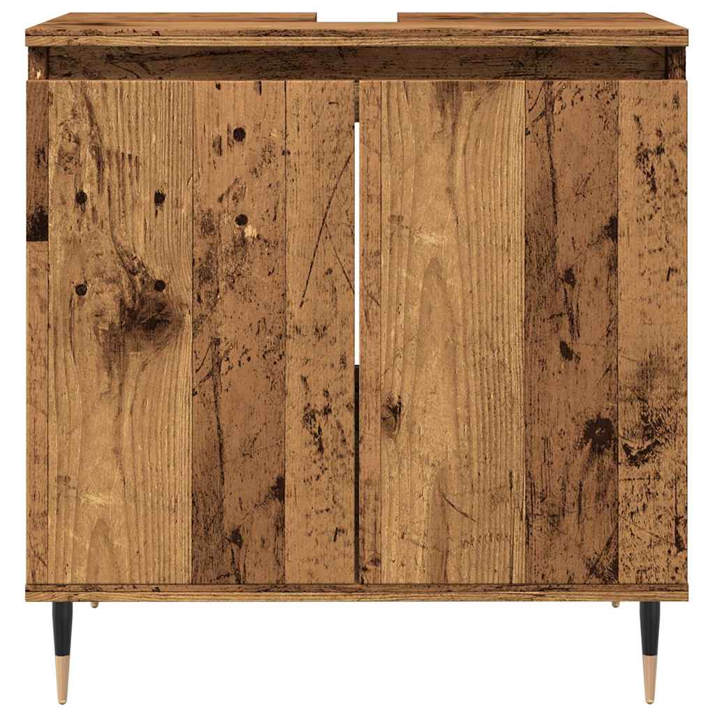 vidaXL Dulap de baie, lemn vechi, 58x33x60 cm, lemn prelucrat