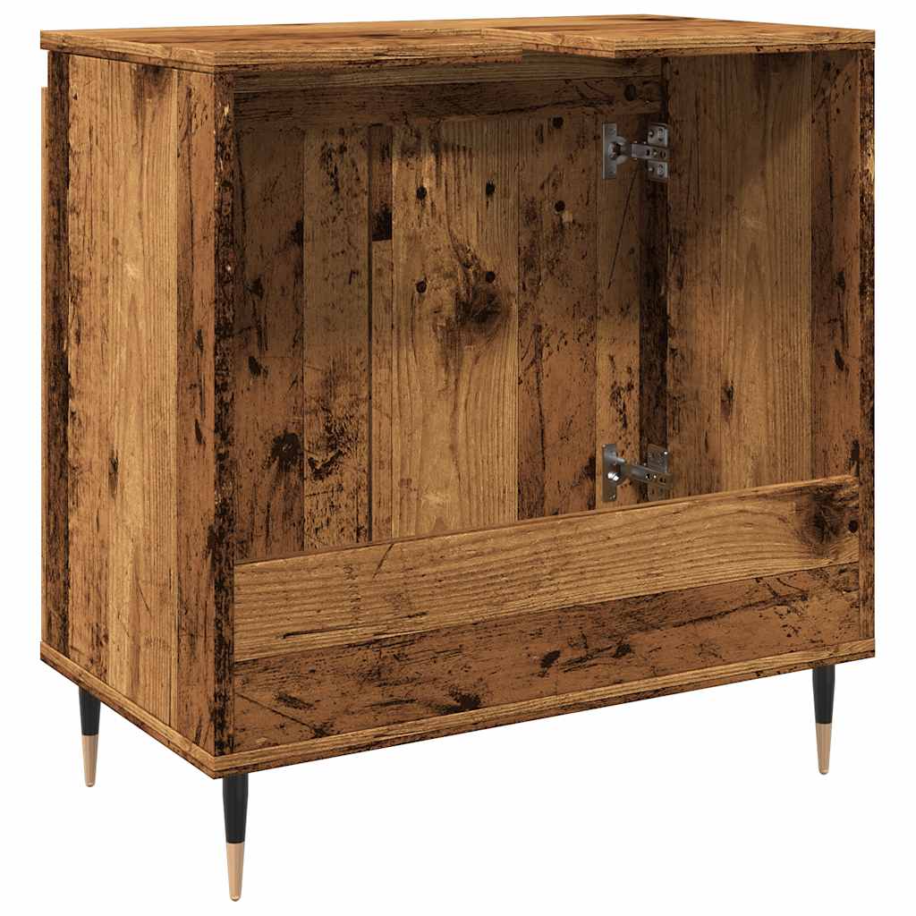 vidaXL Dulap de baie, lemn vechi, 58x33x60 cm, lemn prelucrat