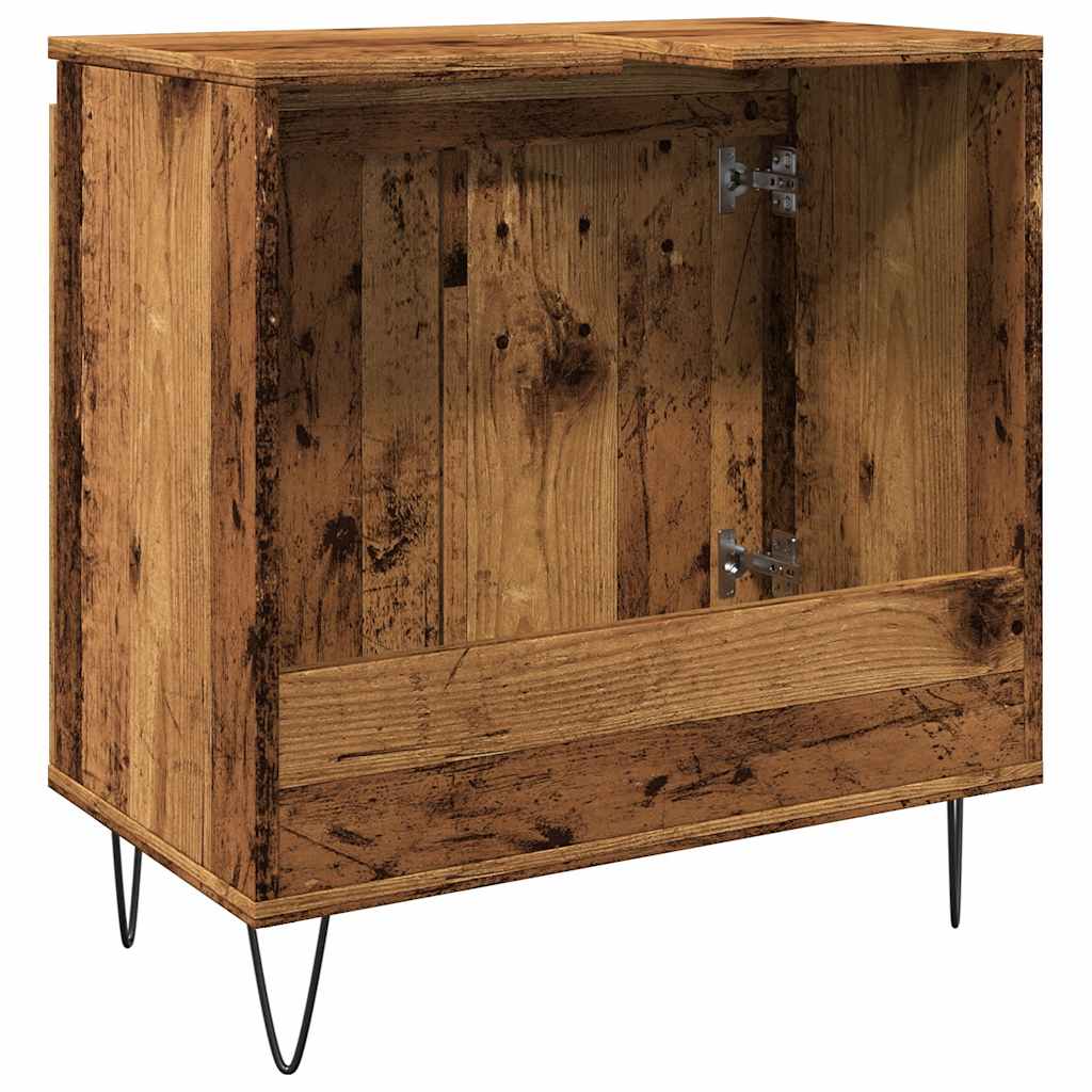 vidaXL Dulap de baie, lemn vechi, 58x33x60 cm, lemn prelucrat