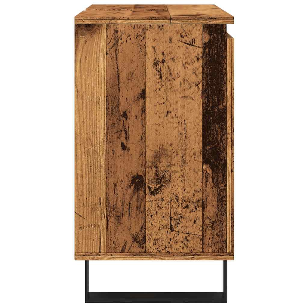 vidaXL Dulap de baie, lemn vechi, 58x33x60 cm, lemn prelucrat