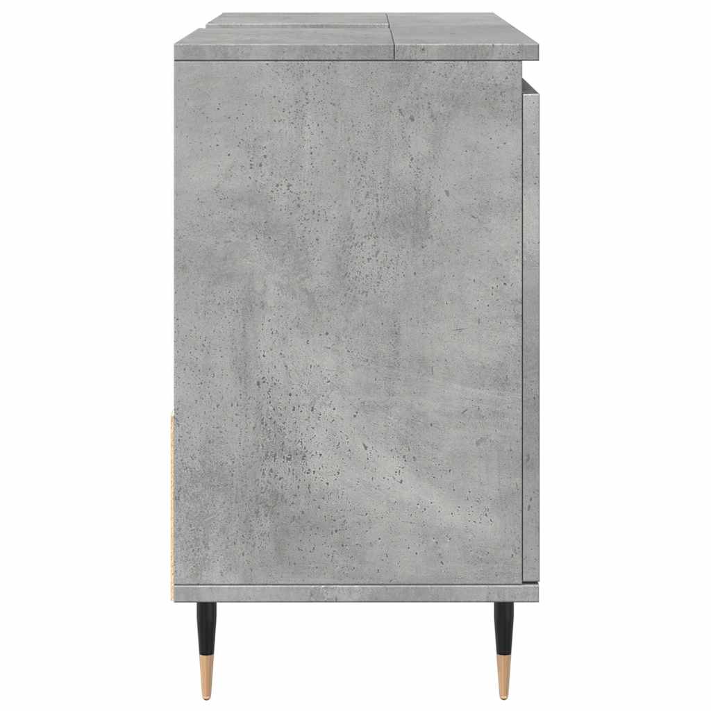 vidaXL Dulap de baie, gri beton, 65x33x60 cm, lemn prelucrat