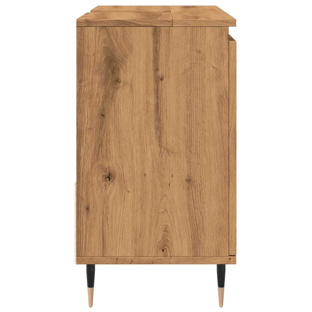 vidaXL Dulap de baie, stejar artizanal, 65x33x60 cm, lemn prelucrat vidaXL Dulap de baie, stejar artizanal, 65x33x60 cm, lemn prelucrat