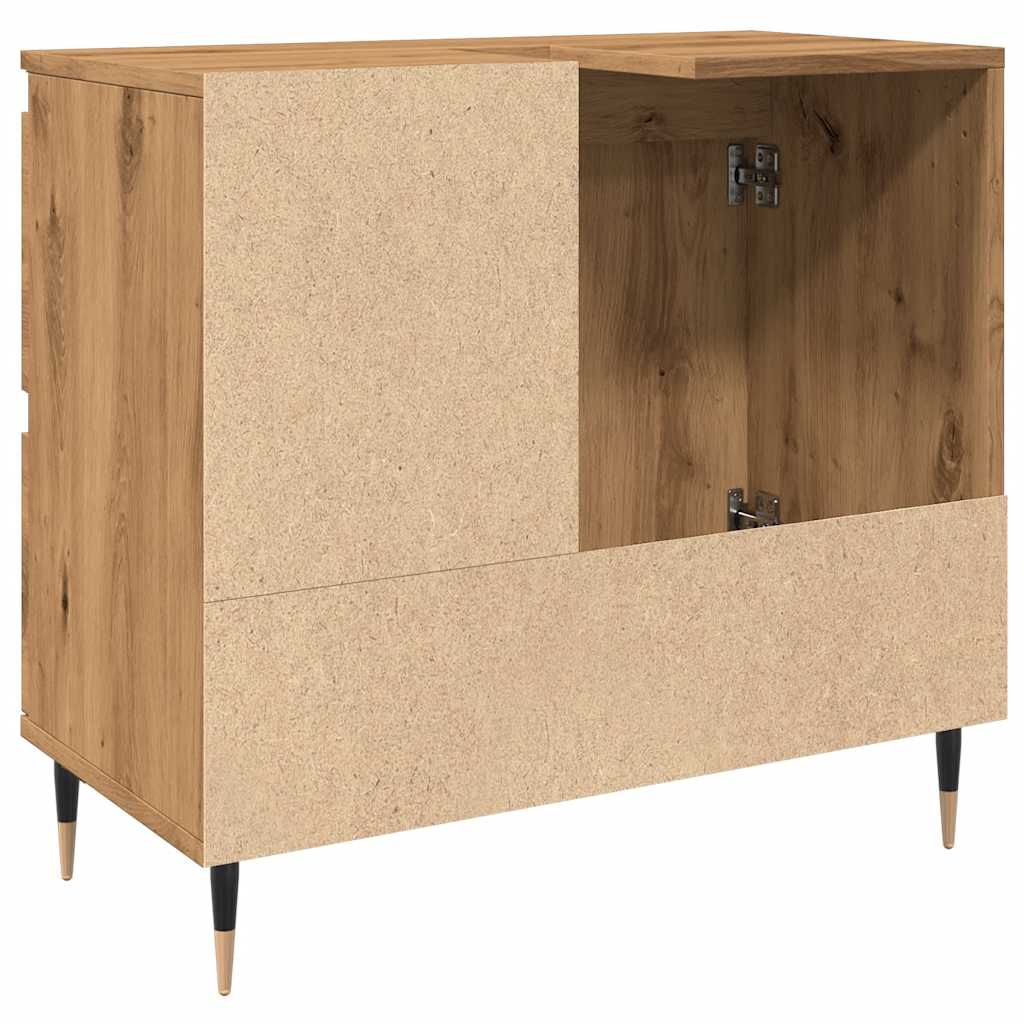 vidaXL Dulap de baie, stejar artizanal, 65x33x60 cm, lemn prelucrat vidaXL Dulap de baie, stejar artizanal, 65x33x60 cm, lemn prelucrat