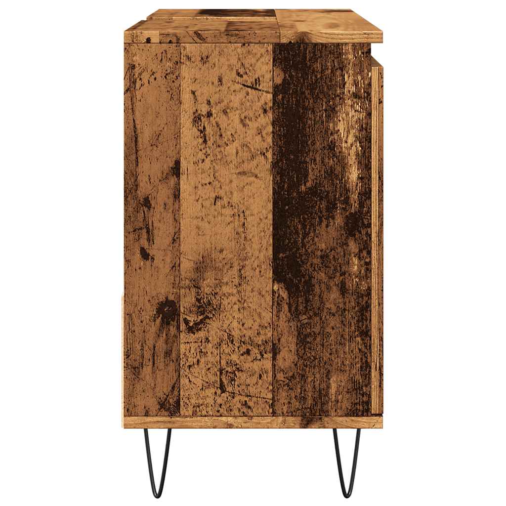 vidaXL Dulap chiuvetă baie, lemn vechi, 65x33x60 cm, lemn prelucrat vidaXL Dulap chiuvetă baie, lemn vechi, 65x33x60 cm, lemn prelucrat
