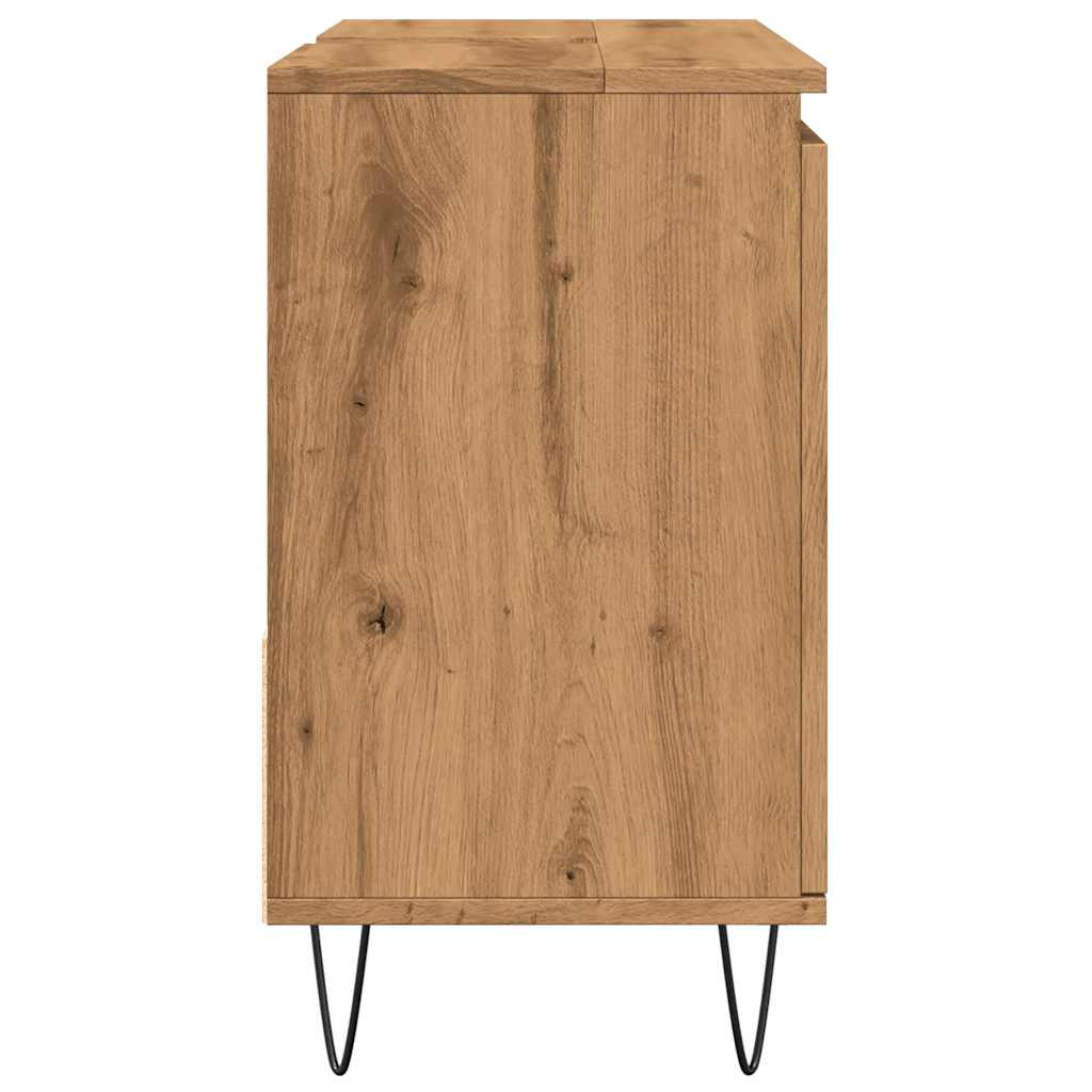 vidaXL Dulap chiuvetă baie, stejar artizanal 65x33x60cm lemn prelucrat vidaXL Dulap chiuvetă baie, stejar artizanal 65x33x60cm lemn prelucrat