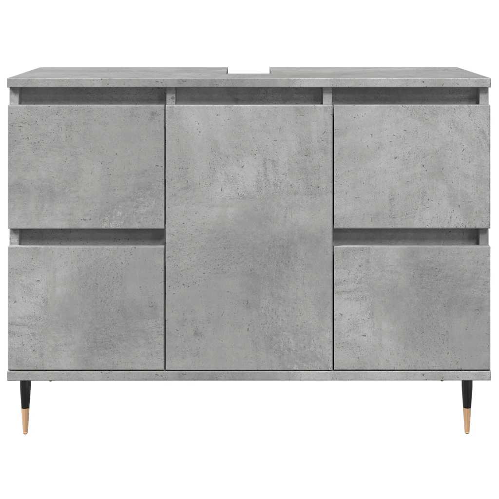 vidaXL Dulap pentru baie, gri beton, 80x33x60 cm, lemn compozit vidaXL Dulap pentru baie, gri beton, 80x33x60 cm, lemn compozit