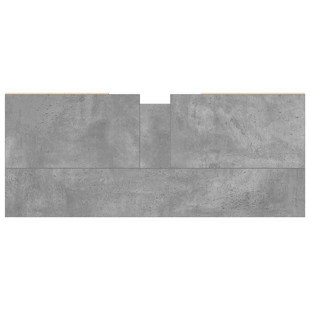 vidaXL Dulap pentru baie, gri beton, 80x33x60 cm, lemn compozit vidaXL Dulap pentru baie, gri beton, 80x33x60 cm, lemn compozit