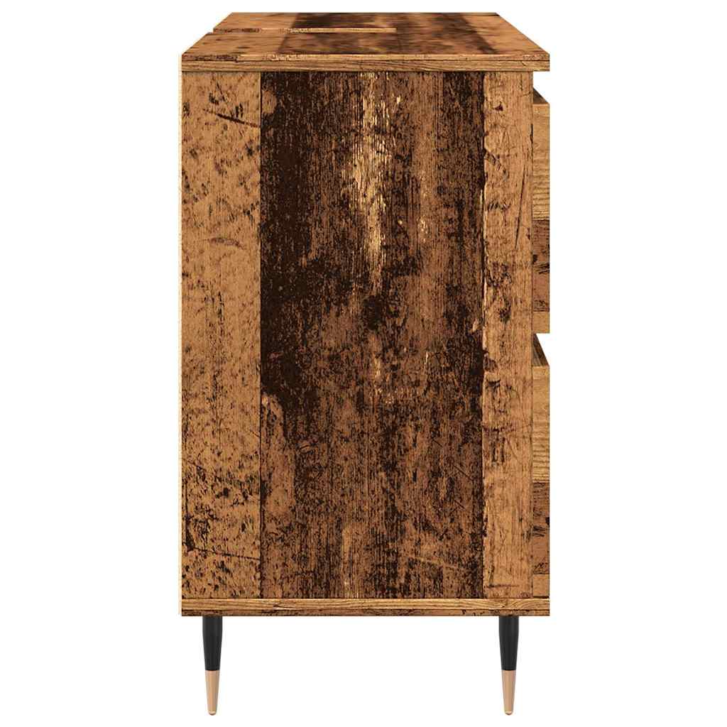 vidaXL Dulap pentru baie, lemn vechi, 80x33x60 cm, lemn prelucrat vidaXL Dulap pentru baie, lemn vechi, 80x33x60 cm, lemn prelucrat