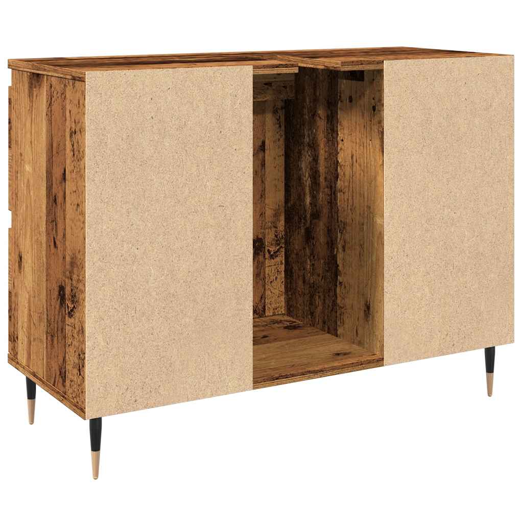 vidaXL Dulap pentru baie, lemn vechi, 80x33x60 cm, lemn prelucrat vidaXL Dulap pentru baie, lemn vechi, 80x33x60 cm, lemn prelucrat
