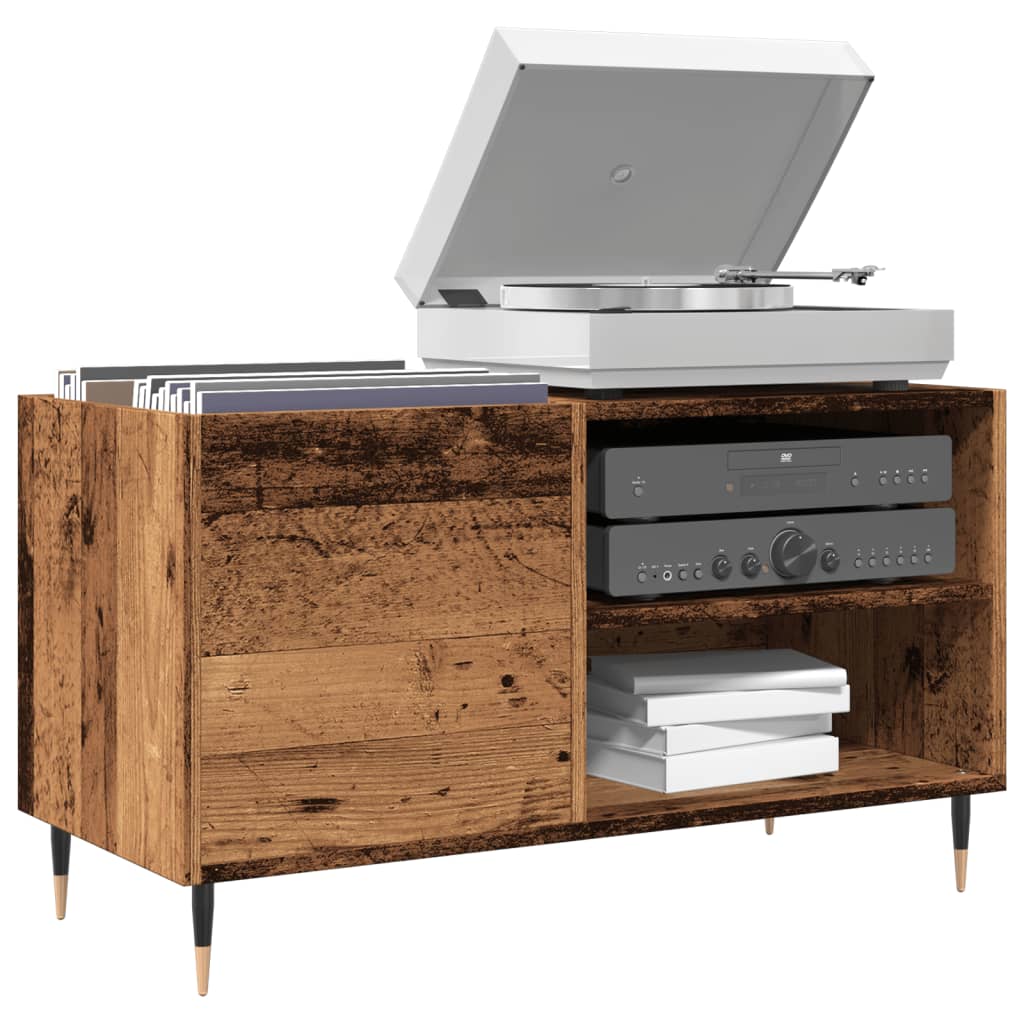 vidaXL Dulap pentru discuri, lemn vechi, 84,5x38x48 cm, lemn prelucrat vidaXL Dulap pentru discuri, lemn vechi, 84,5x38x48 cm, lemn prelucrat
