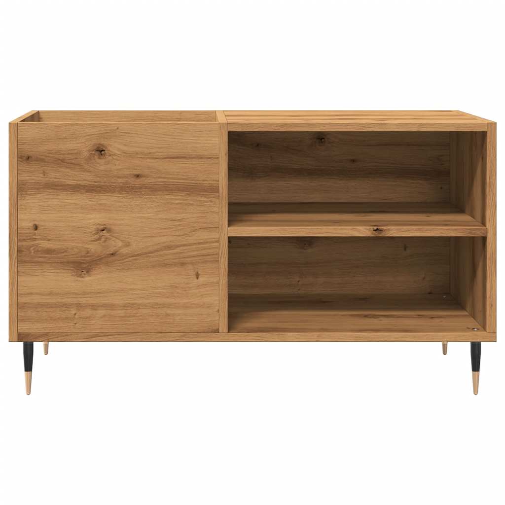 vidaXL Dulap discuri stejar artizanal, 84,5x38x48 cm, lemn prelucrat