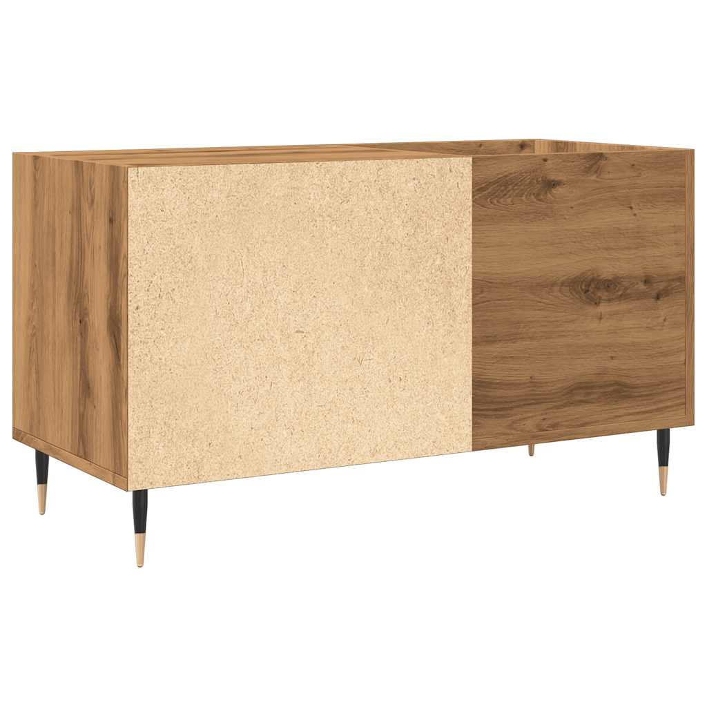 vidaXL Dulap discuri stejar artizanal, 84,5x38x48 cm, lemn prelucrat