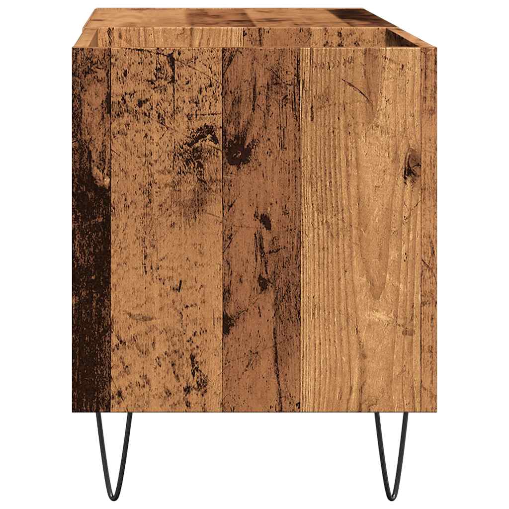 vidaXL Dulap pentru discuri, lemn vechi, 84,5x38x48 cm, lemn prelucrat vidaXL Dulap pentru discuri, lemn vechi, 84,5x38x48 cm, lemn prelucrat