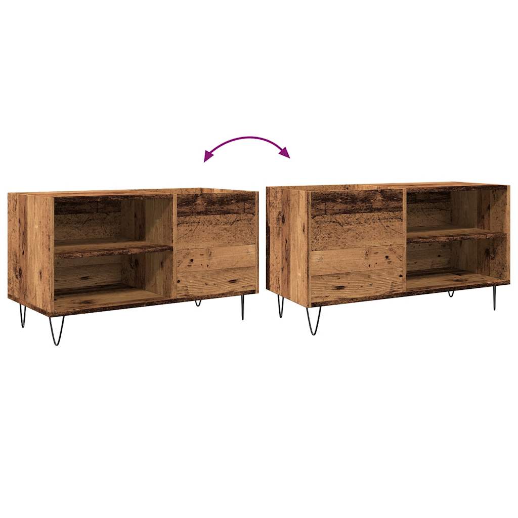 vidaXL Dulap pentru discuri, lemn vechi, 84,5x38x48 cm, lemn prelucrat vidaXL Dulap pentru discuri, lemn vechi, 84,5x38x48 cm, lemn prelucrat