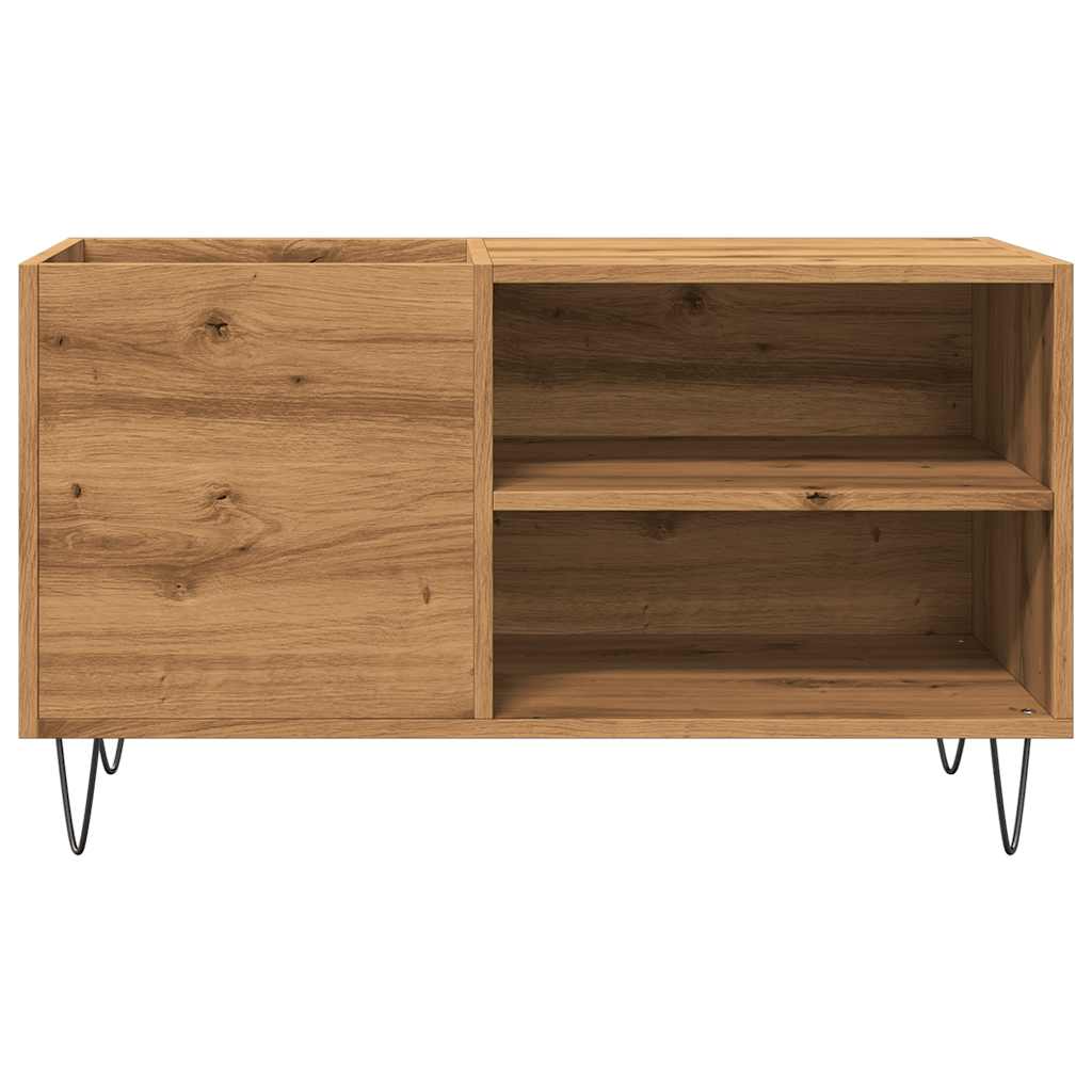 vidaXL Dulap discuri stejar artizanal, 84,5x38x48 cm, lemn prelucrat vidaXL Dulap discuri stejar artizanal, 84,5x38x48 cm, lemn prelucrat