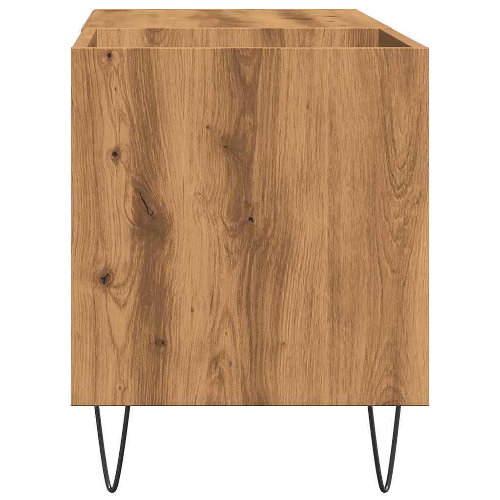 vidaXL Dulap discuri stejar artizanal, 84,5x38x48 cm, lemn prelucrat vidaXL Dulap discuri stejar artizanal, 84,5x38x48 cm, lemn prelucrat