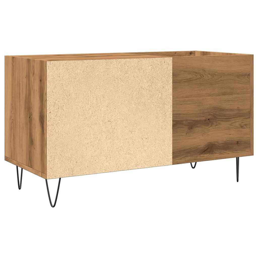 vidaXL Dulap discuri stejar artizanal, 84,5x38x48 cm, lemn prelucrat vidaXL Dulap discuri stejar artizanal, 84,5x38x48 cm, lemn prelucrat