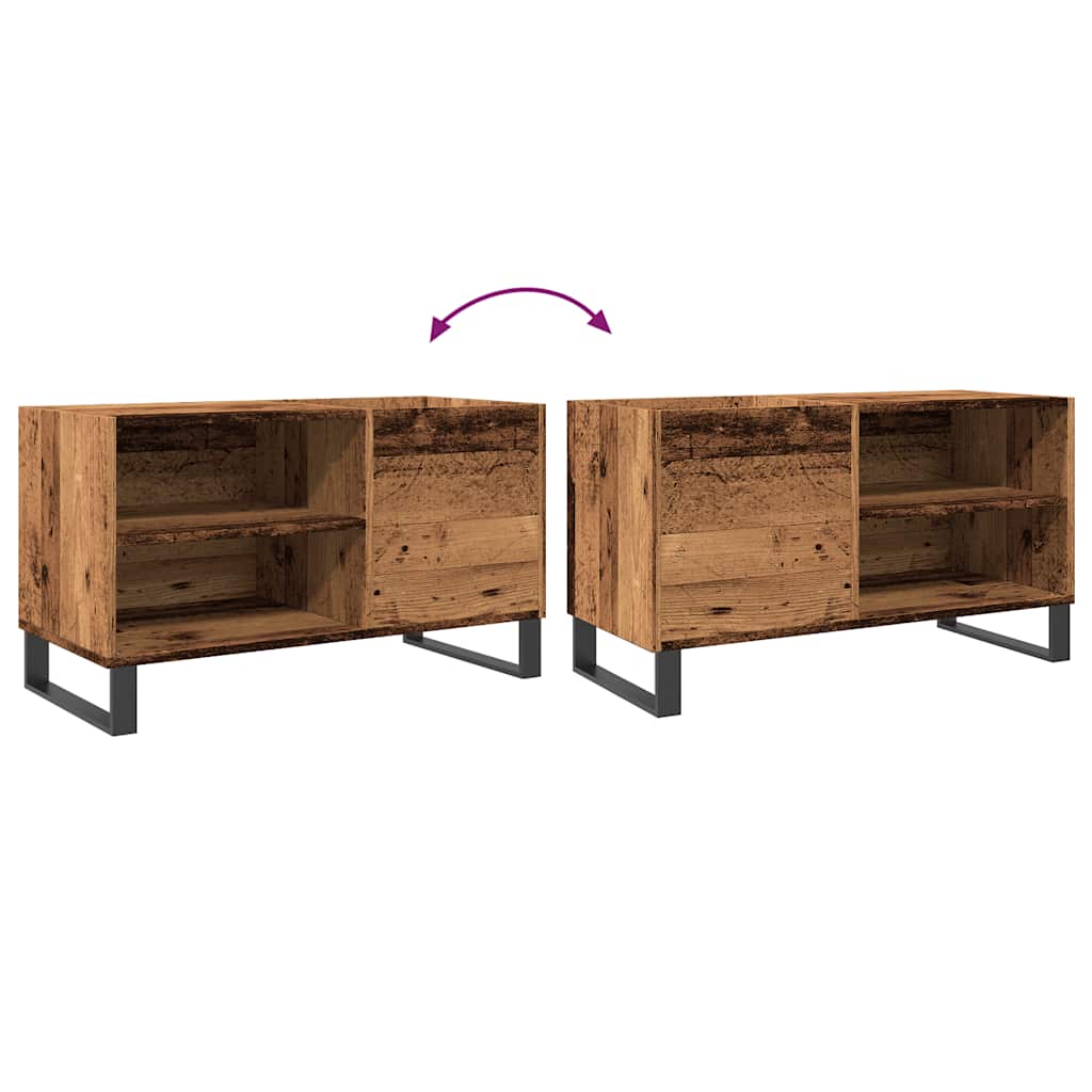 vidaXL Dulap pentru discuri, lemn vechi, 84,5x38x48 cm, lemn prelucrat