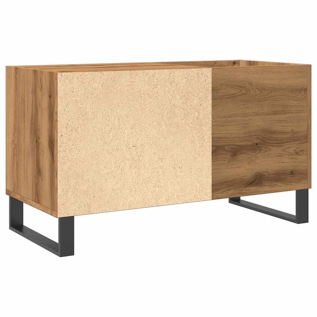 vidaXL Dulap discuri stejar artizanal, 84,5x38x48 cm, lemn prelucrat