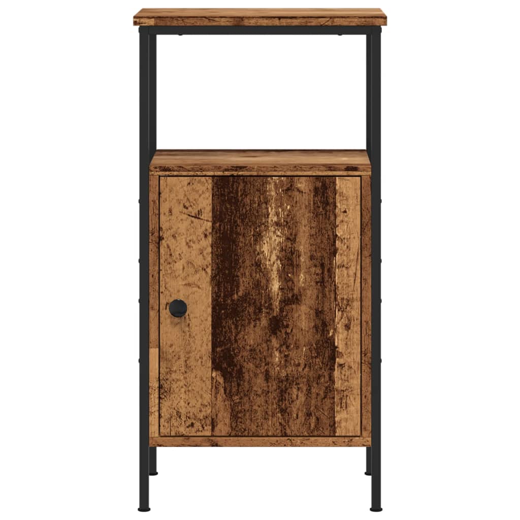 vidaXL Noptiere, 2 buc, lemn învechit, 41x31x80 cm, lemn prelucrat