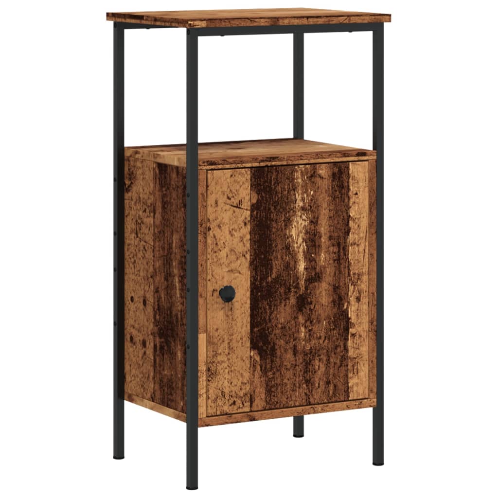 vidaXL Noptiere, 2 buc, lemn învechit, 41x31x80 cm, lemn prelucrat
