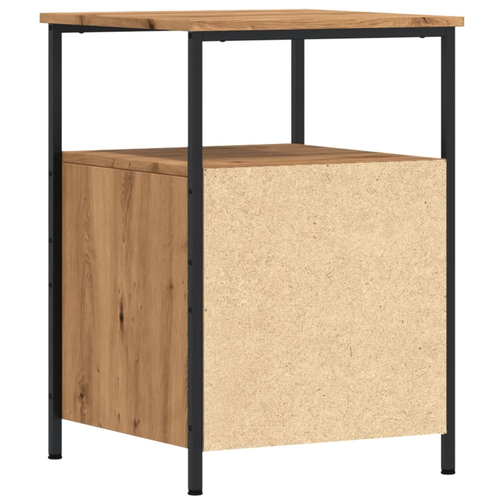 vidaXL Noptiere 2 buc. stejar artizanal, 34x35,5x50 cm, lemn prelucrat