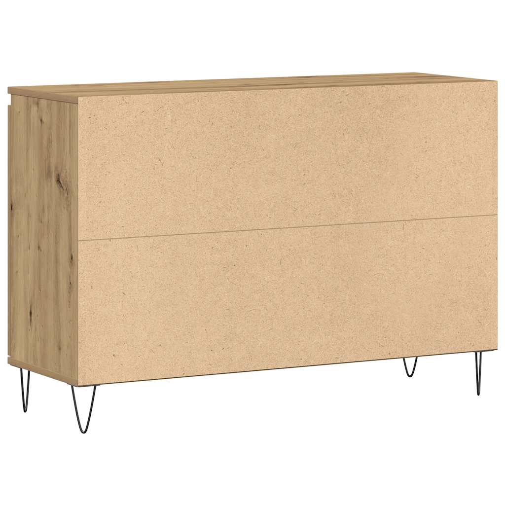 vidaXL Servantă, stejar artizanal, 101,5x35x70 cm, lemn prelucrat