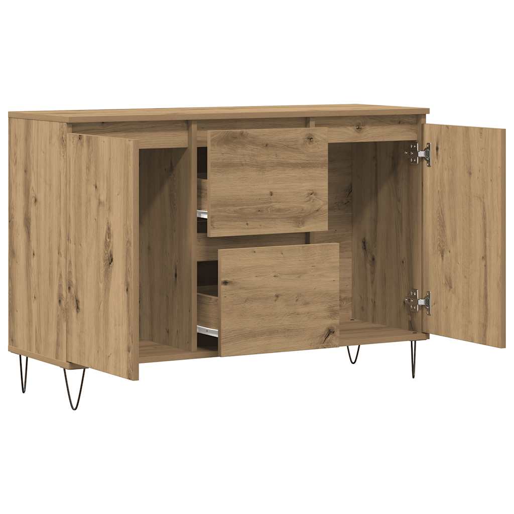 vidaXL Servantă, stejar artizanal, 101,5x35x70 cm, lemn prelucrat