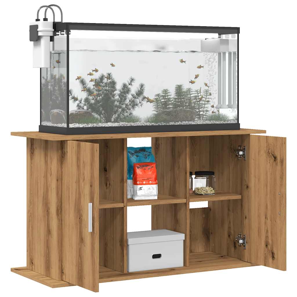 vidaXL Suport acvariu, stejar artizanal, 101x41x58 cm, lemn prelucrat vidaXL Suport acvariu, stejar artizanal, 101x41x58 cm, lemn prelucrat